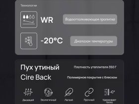 Удлиненный пуховик с натуральным пухом