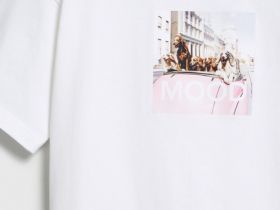 Футболка оверсайз с принтом, Белый