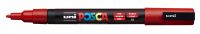 Маркер UNI "POSCA" PC-3M, 0,9-1,3 мм, наконечник пулевидный, №15 цвет красный