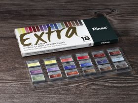 Набор акварели Pinax "Extra" 18 кювет