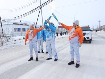 Жители Сунтарского района Якутии встретили огонь игр «Дети Азии»