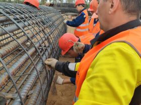 Студенты Якутии и Иркутска прошли практику на площадке строительства Ленского моста