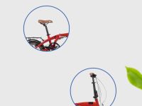 Складной велосипед Novatrack Town 16, год 2024, цвет Красный