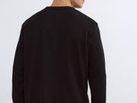 Лонгслив пижамный из текстурной ткани, Синий