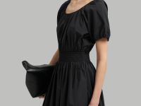 Платье миди с эластичным поясом