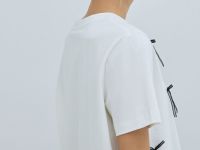 Футболка с декором, Белый