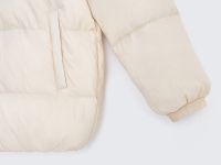 Удлиненный пуховик с капюшоном