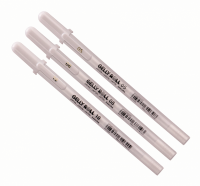 Ручка гелевая GELLY ROLL белая, все размеры
