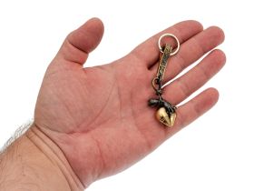 Брелок Сердце, бронза