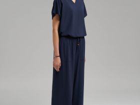 Брюки-палаццо с эластичным поясом