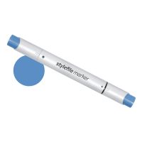 Маркер двухсторонний на спиртовой основе Stylefile Brush №550 синий брилиант