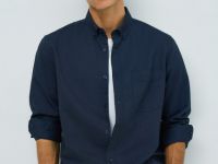 Классическая рубашка, Синий