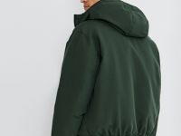 Утеплённая куртка с капюшоном, Зеленый
