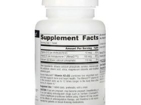 Source Naturals, витамин K2 и D3, 60 таблеток