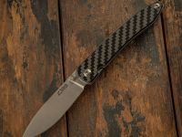 Складной нож CJRB Ria, сталь 12C27N, рукоять карбон