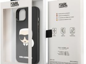 Клип-кейс Karl Lagerfeld 3D для Apple iPhone 14 Plus Чёрный