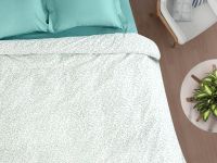 Пододеяльник Foglio, зеленый