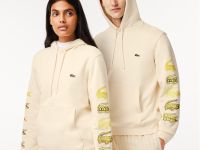 Хлопковое худи Lacoste Unisex с флисом