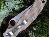 Складной нож Spyderco Military 2, сталь Cru-Wear, рукоять микарта, бежевый