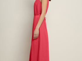 Сарафан макси льняной с поясом