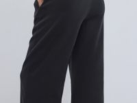 Прямые брюки с эластичным поясом, Серый