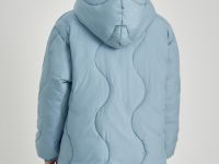 Полупальто утепленное с воротником-стойкой