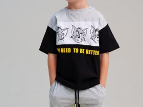 Комплект трикотажный для мальчиков: фуфайка (футболка), шорты