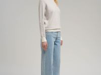 Джемпер полуприлегающего кроя с хлопком