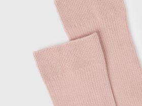 Носки в рубчик, Розовый