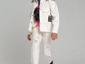 Куртка джинсовая oversize для девочки