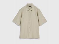 Рубашка с коротким рукавом, Бежевый