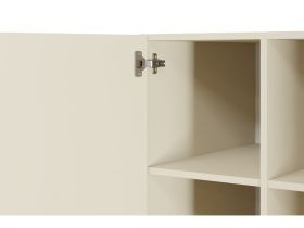 Распашной шкаф Энзо 3-150-60x250 Светло-бежевый/Оливковый