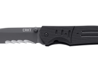 Полуавтоматический складной нож Ignitor T Veff Serrations™, CRKT 6865, сталь 8Cr14MoV Titanium Nitride, рукоять стеклотекстолит G10