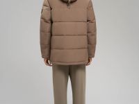 Пуховое полупальто со съемным капюшоном