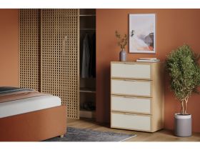Комод Флавир 70x102 Рогожка Белый