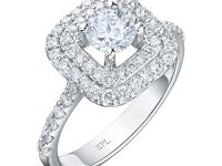 Классическое кольцо из белого золота с бриллиантами э4001кц06200908