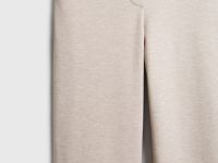 Прямые брюки из трикотажа, Бежевый