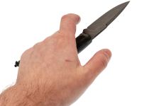 Нож Pocket Wolf Мини Тактик, сталь K340, рукоять микарта, зеленый