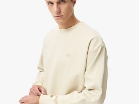 Мужской хлопковый свитшот Lacoste свободного кроя