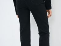 Джинсы клёш с высокой посадкой, Серый