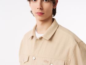 Мужская лёгкая куртка Lacoste из хлопка