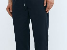 Брюки с эластичным поясом, Синий