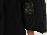 Пуховик с воротником-стойкой