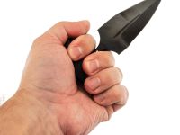 Тычковый нож Пиранья, сталь У8, тактический скрытый нож, рукоять венге