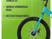 Детский велосипед Novatrack Katrina 20 Disc, год 2025, цвет Зеленый-Фиолетовый