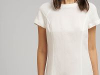 Платье мини изо льна и вискозы