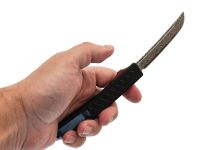 Автоматический выкидной нож Nimo Samurai, сталь дамаск, черный