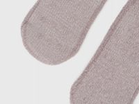 Короткие носки с противоскользящими точками, Бежевый