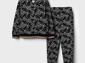 Комплект трикотажный для девочек: толстовка, брюки