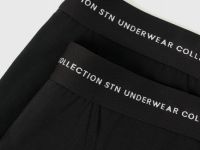 Трикотажные трусы-брифы, 2 шт., Черный